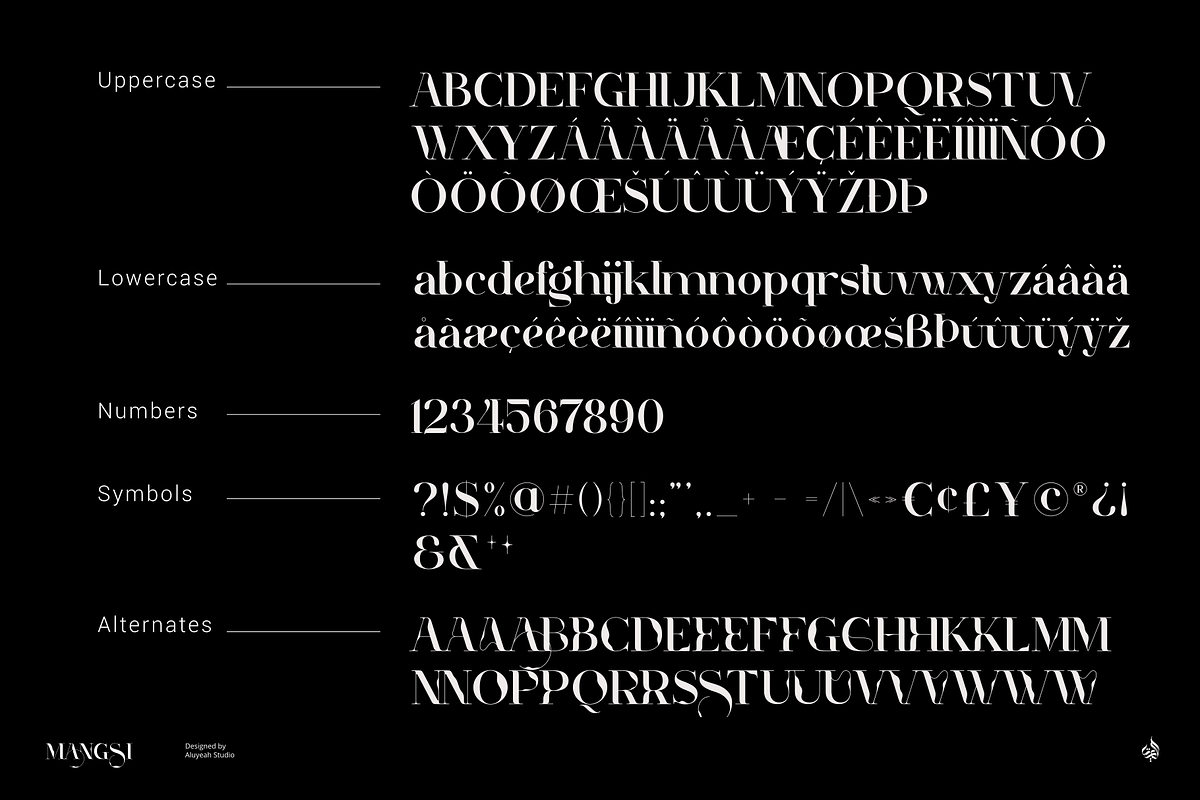 Mangsi | Inked Display Typeface, a Handwritten Font by Aluyeah Studio (Photo 2 of 16)