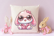 Cute baby pink bunny, an Animal Illustration by RobertsArt (Thumbnail 5 of 7)