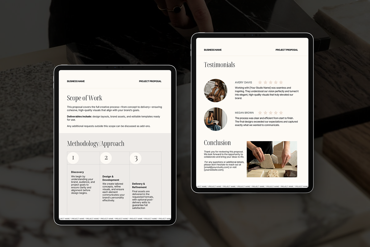 Project Proposal Canva Template preview 5