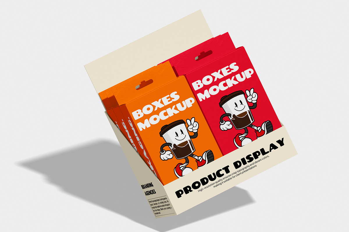 Display Boxes Mockup, a Packaging Mockup by Unerispace (Photo 5 of 5)