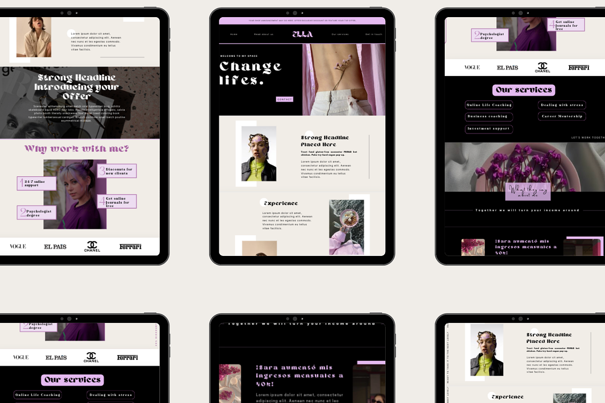 Website Template for Coach, a Websites & App Template by Prodesign (Photo 2 of 6)