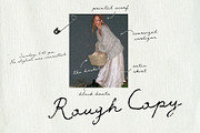 Rough Copy Handwritten Script, a Script Font by Mneme (Thumbnail 1 of 9)