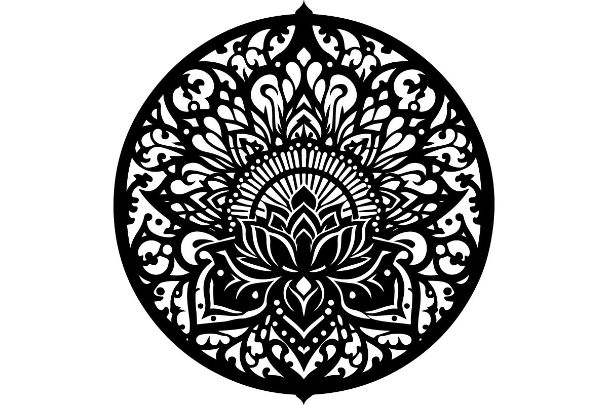 Mandala & Nature SVG Bundle, an Object Graphic by jahid234 (Photo 2 of 13)