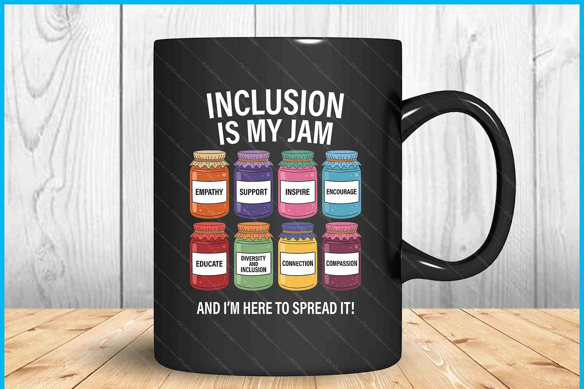 Inclusion Is My Jam Teacher SVG PNG