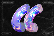 3D Holographic Geometric Shapes, an Object Graphic by Design Studio (Thumbnail 3 of 7)