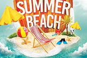 Summer Beach party, a Flyer Template by darkmonarch (Thumbnail 4 of 4)