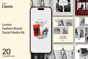 Fashion Brand Social Media Kit, a Social Media Template by Templeste
