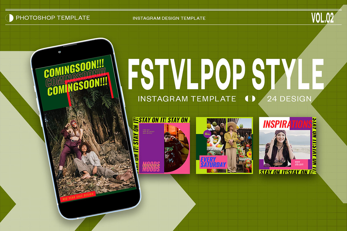 Fstvlpop Style Instagram | PSD, a Social Media Template by Azruca (Photo 1 of 6)