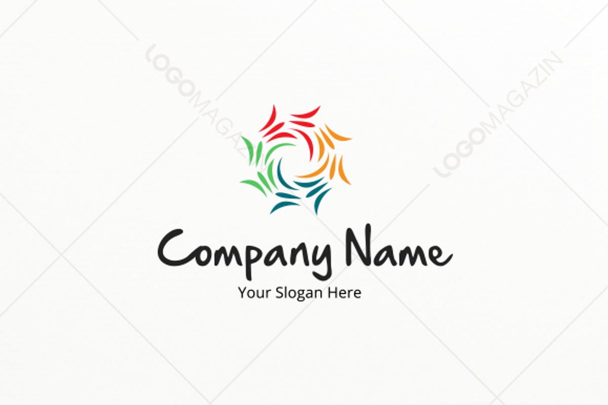 Colored Sun Logo Template, a Branding & Logo Template by LogoBuy (Photo 1 of 3)
