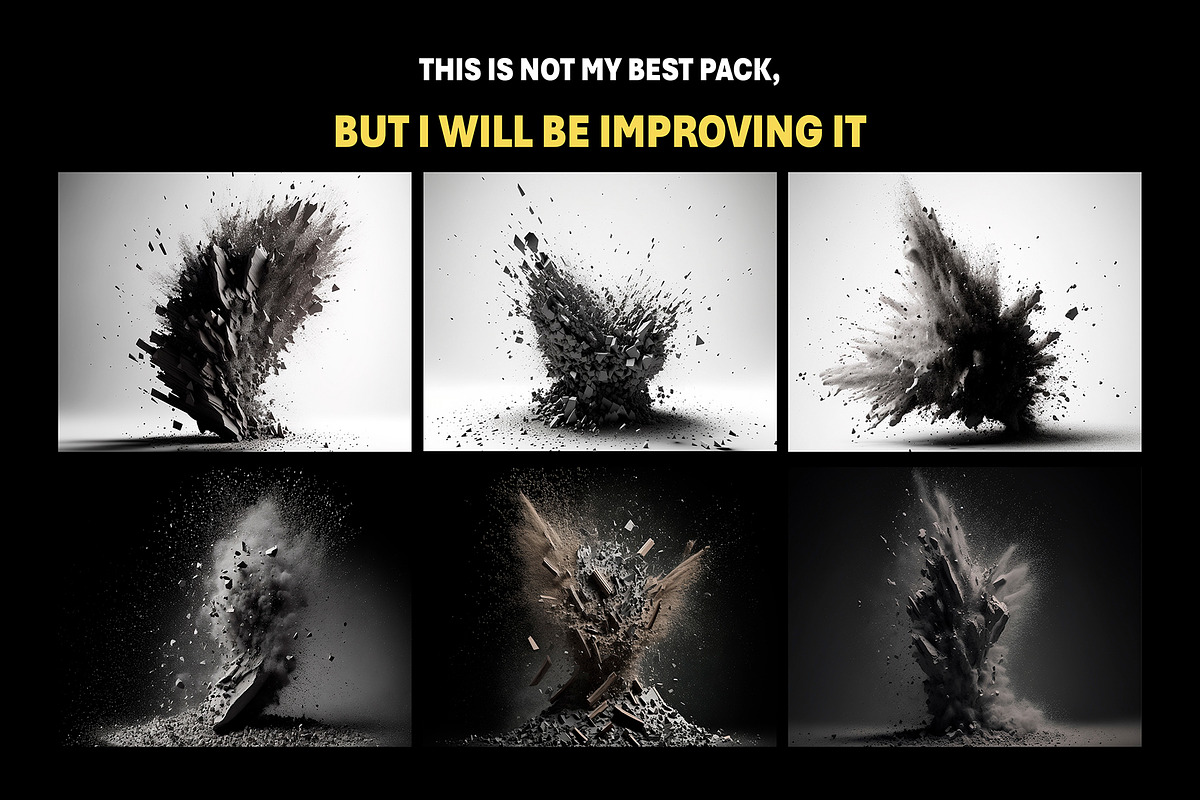 140+ Explosions Overlays Effects, an Object Graphic by Mikel Blazgad (Photo 4 of 8)