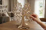 3D Family Tree Stand SVG Bundle, a Decorative Illustration by svgocean (Thumbnail 10 of 14)