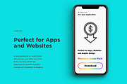 Rate Cut | 16 Thin Line Icons Set, an Outline Icon by Alex Blogoodf (Thumbnail 7 of 15)