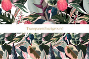 Pink tropical frames and patterns, an Illustration by marie dricot (Thumbnail 15 of 15)
