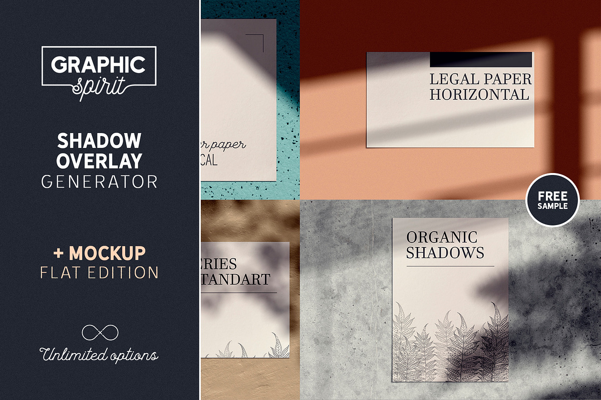 Shadow Overlay GENERATOR Mockup, a Product Mockup by Graphic Spirit (Photo 1 of 9)