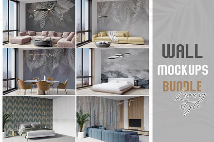 Wallpaper mockup bundle | Discount