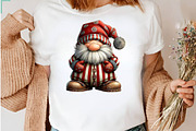 Vintage Santa Claus Striped Santa, a Seasonal Illustration by CreationArt (Thumbnail 6 of 7)