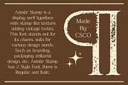 Amstir Stamp, a Serif Font by Craft Supply Co. (Thumbnail 2 of 8)