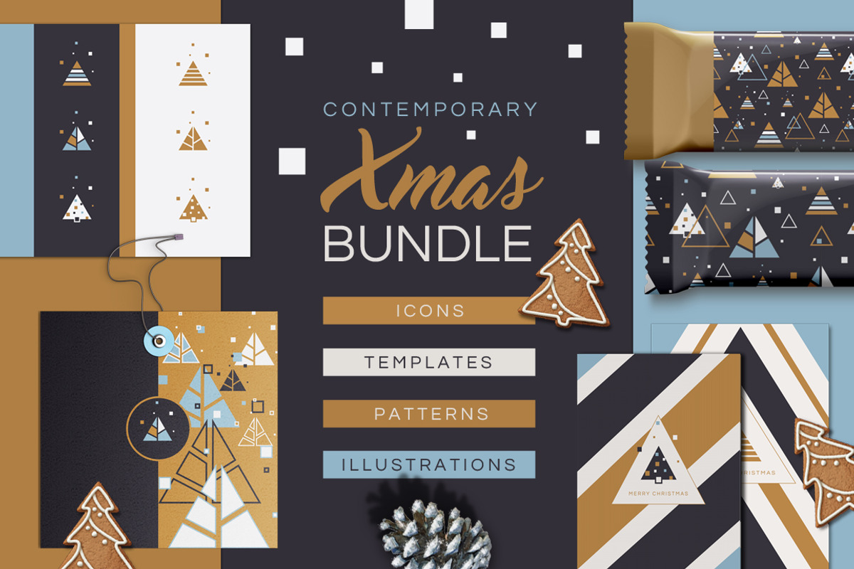 Contemporary Xmas Bundle, an Illustration by Polar Vectors (Photo 1 of 5)