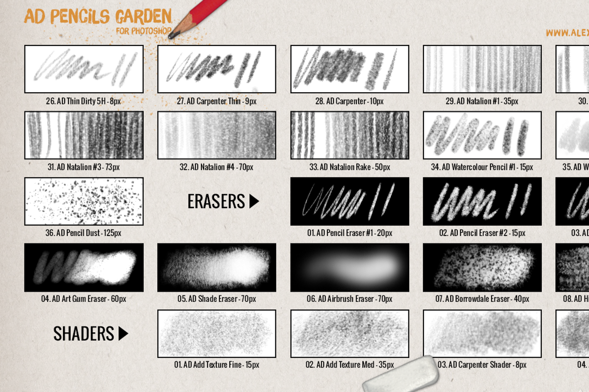 AD Pencils Garden, a Brush Add-On by Alex Dukal (Photo 4 of 8)