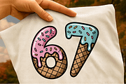 Six Seven Funny 67 PNG Bundle, a Graphic by Cut File (Thumbnail 3 of 5)