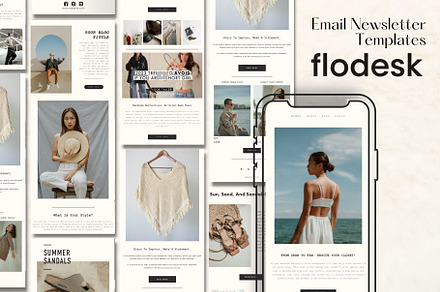 Flodesk Email Newsletter Templates, an Email Template by Marketello Studio