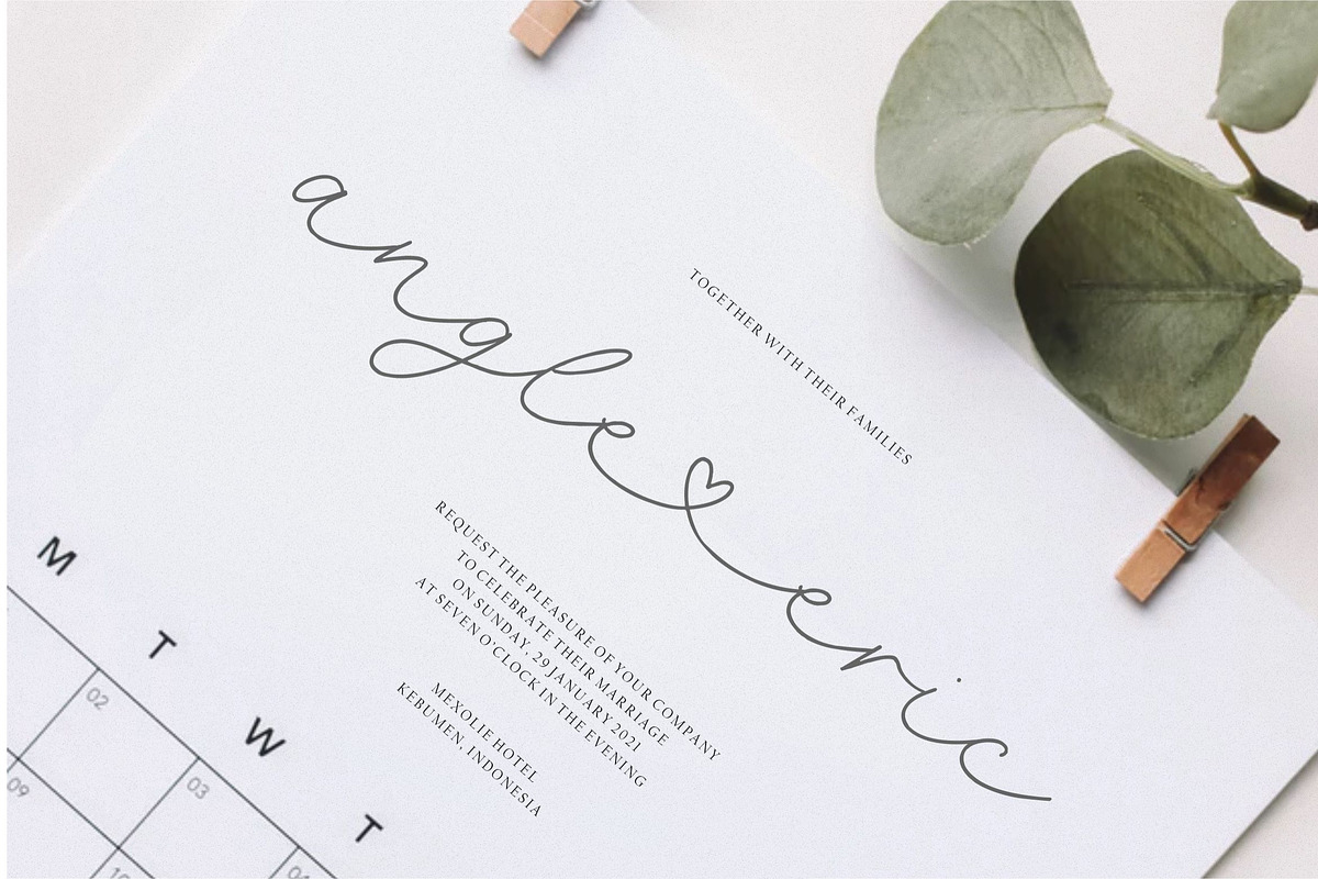 selyna avelyn - Lovely Handwritten, a Script Font by Balpirick Studio (Photo 2 of 7)