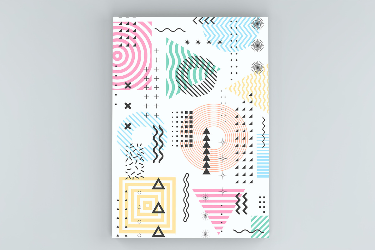 200 Geometric Shapes Vector Design, a Pattern Graphic by craftlove (Photo 7 of 9)