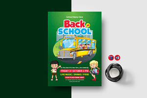 Back to School Party Flyer