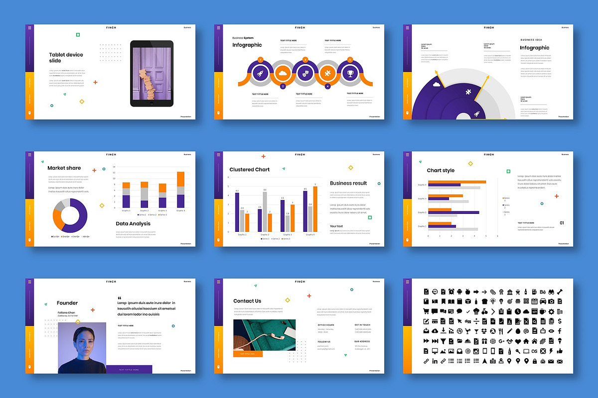 Finch - Business Google Slide, a Design Template by Dens Creative Studio (Photo 5 of 6)