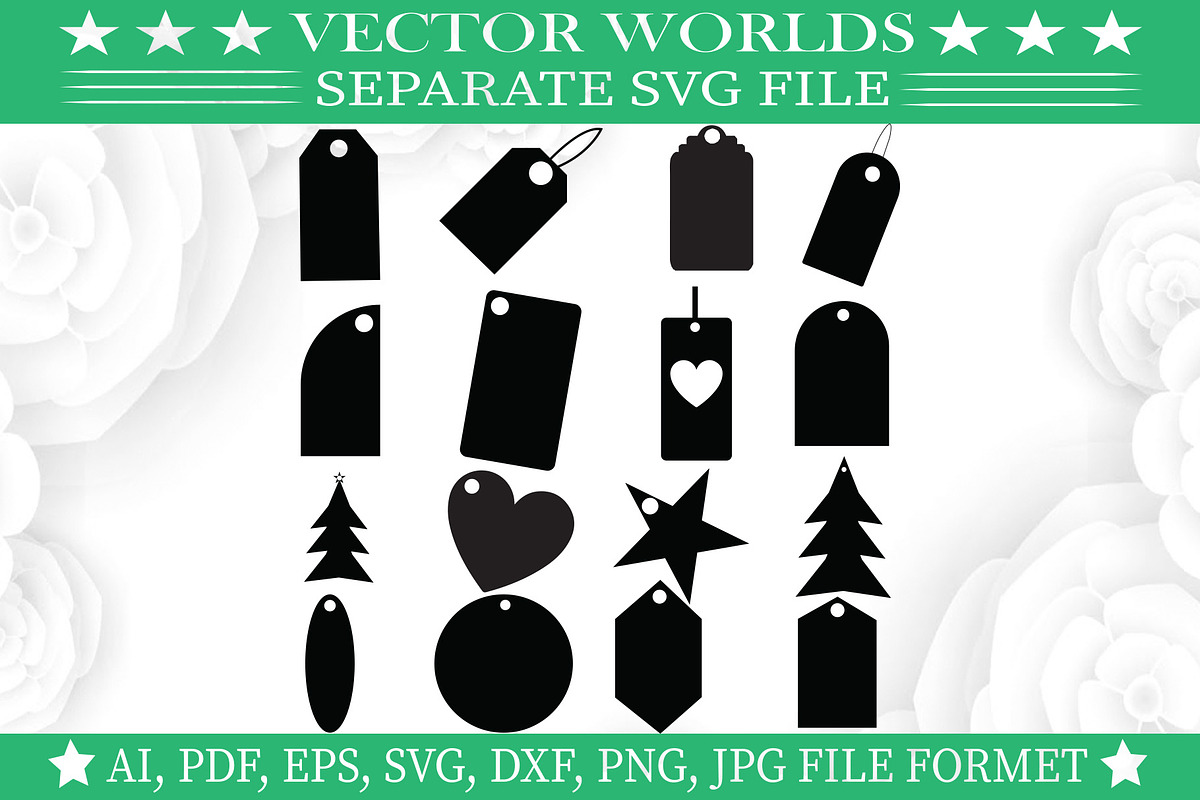 Gift tag Svg, Gift, Tag Svg, an Object Graphic by VectorWorlds (Photo 3 of 3)
