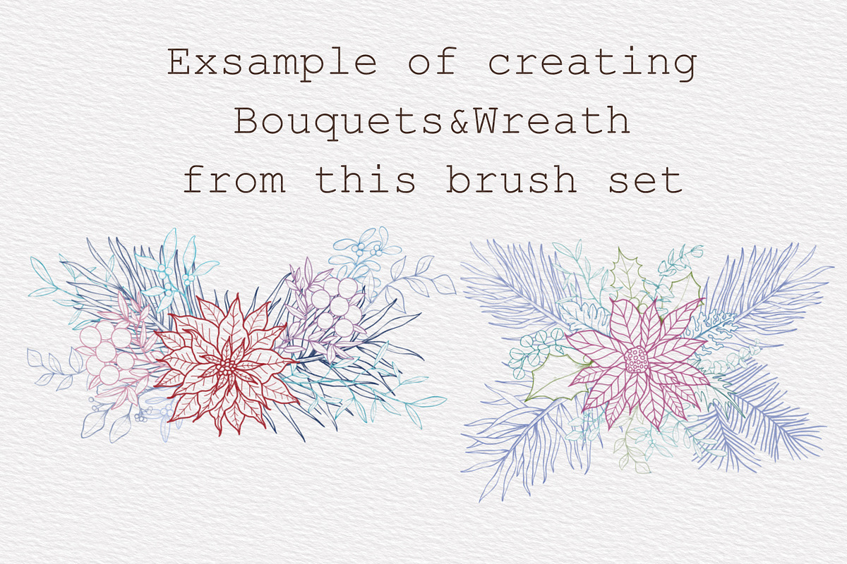 Winter & Christmas Plants,Procreate, a Brush Add-On by Sense Library (Photo 11 of 11)