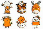 Whimsical Easter Clipart Bundle, an Illustration by Libby Wishes (Thumbnail 5 of 7)