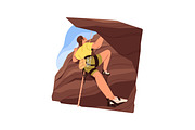 People rock climbing, bouldering set, a Sport Illustration by PaperTrident (Thumbnail 4 of 9)