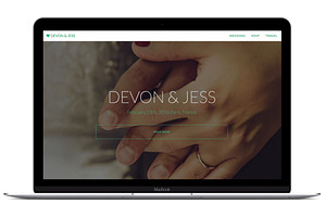 Clean and Modern Wedding Template, a Bootstrap Template by Wil Waldon