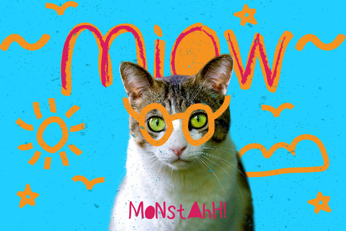 Monstahh Layered Typeface preview 4