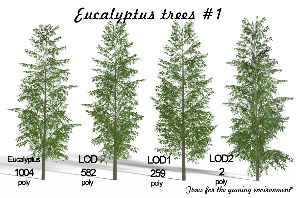 Eucalyptus tree #1, an Environmental 3D Model by AndrewWhite (Photo 1 of 13)
