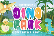 Dino Park - Decorative Font, a Sans Serif Font by Brown Cupple (Thumbnail 1 of 9)