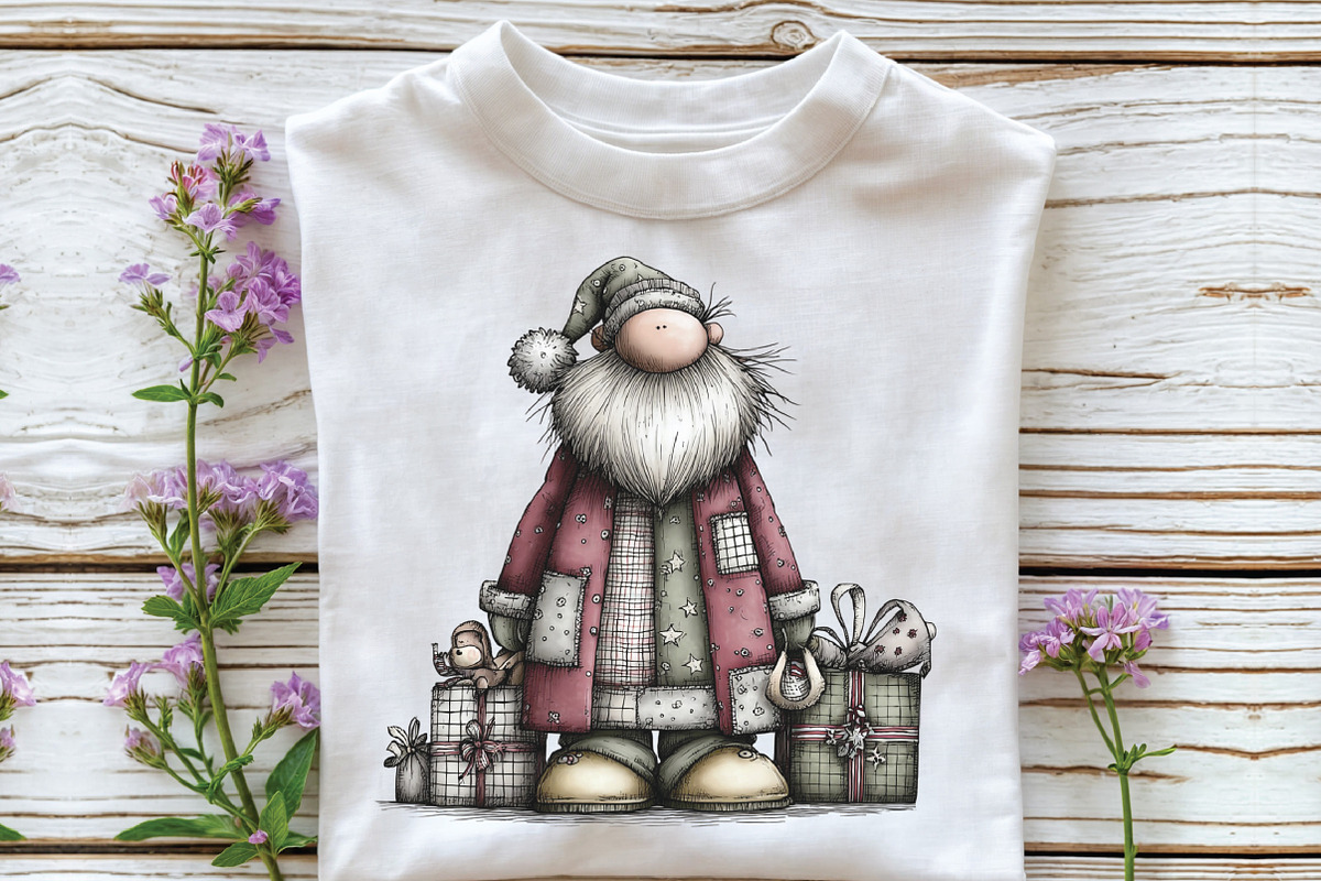 Quirky Whimsical Santa Clipart, an Illustration by CraftArtStudio (Photo 5 of 6)