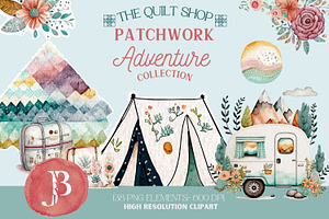 Patchwork Adventure Clipart