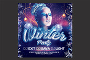 Winter Party Flyer, a Flyer Template by DSGraphicDesign (Thumbnail 2 of 2)