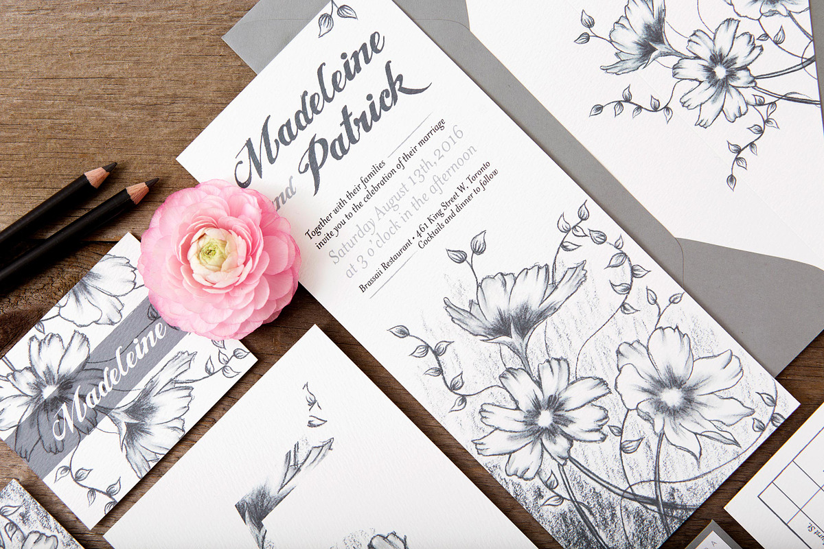 Wild Flowers Wedding Suite, an Invitation Template by Laura K Invitations (Photo 5 of 6)