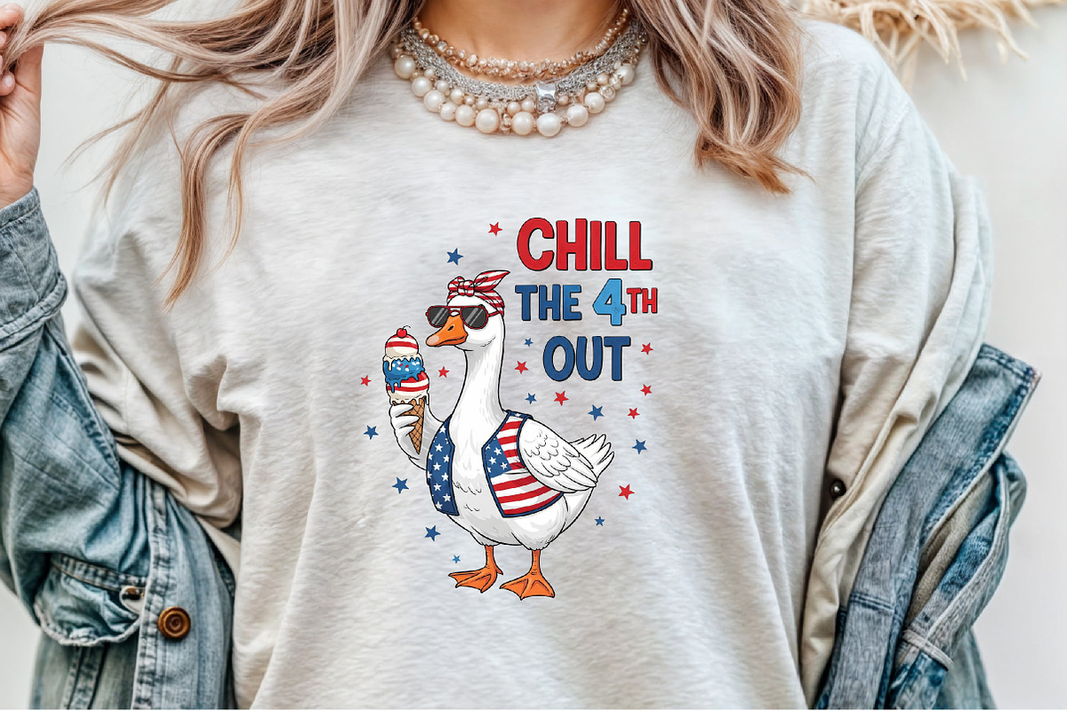 4th of July Goose Patriotic Chill th, an Illustration by Sublimation Artist (Photo 4 of 9)