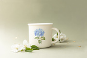 Watercolor Clipart Hydrangea flowers, a Decorative Illustration by Kotkoa (Thumbnail 9 of 12)