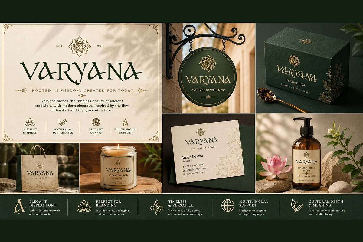 Varyana, a Script Font by Art StoreID (Photo 7 of 7)