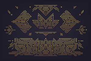 Art Deco Geometric Design Elements