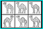 Stained Glass Camel Coloring Pages, an Object Illustration by protabsorkar11 (Thumbnail 3 of 6)