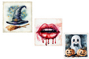 Halloween postage stamp clipart, an Illustration by Designworld (Thumbnail 5 of 6)