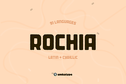 Rochia Eroded Display Font, a Sans Serif Font by alpercakici