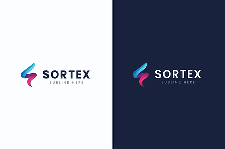 Logo Sortex template (letter S)