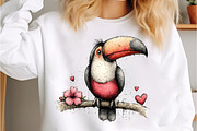 Animals Valentine Day Clipart, an Illustration by Canvas Craft (Thumbnail 5 of 6)